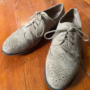 MIA Suede Oxford Shoes🩶